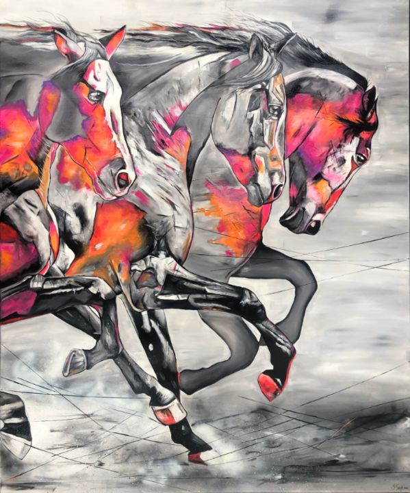 Dynamik (Sieger des Kunst-Online Preises 2020) 绘画, 66.9x55.1 in