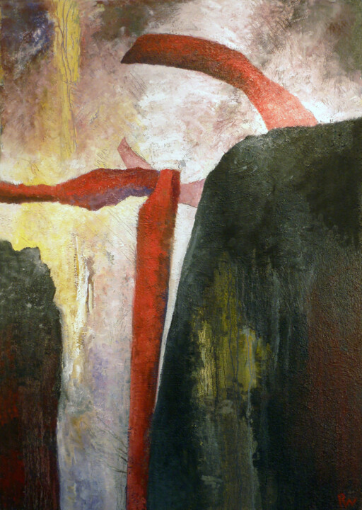 Crossing 绘画, 48x35.8 in