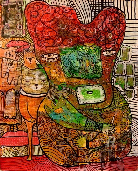 绘画,  40.9x33.1 in 