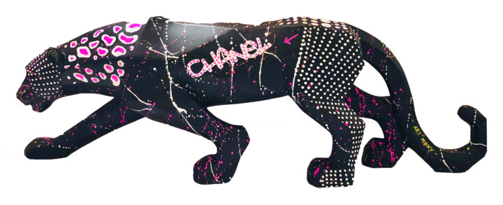 Chanel panther 雕塑, 19.7x4.7 in