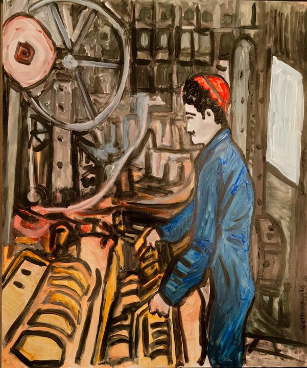 Controllo coassiale 绘画, 23.6x19.7 in