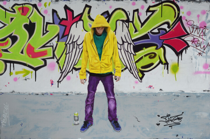 Angel crew 绘画, 33.9x51.2 in