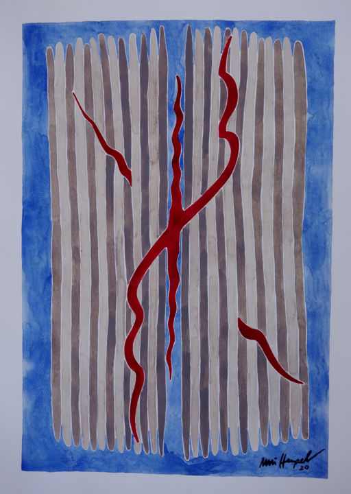 Ohne Titel 71 绘画, 27.6x19.7 in