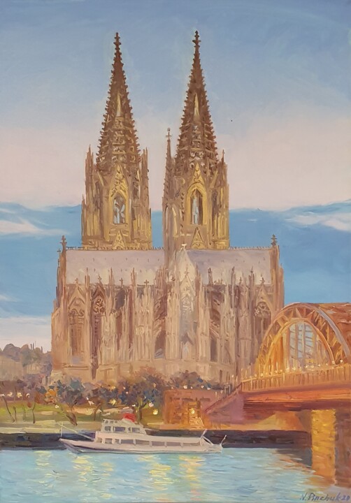 Dom Köln 绘画, 27.6x19.7 in