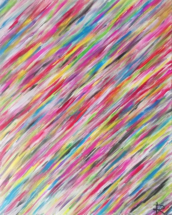 Peinture intitulée "Vivacité" par Renaud Angerville-Langlois, Œuvre d'art originale, Acrylique
