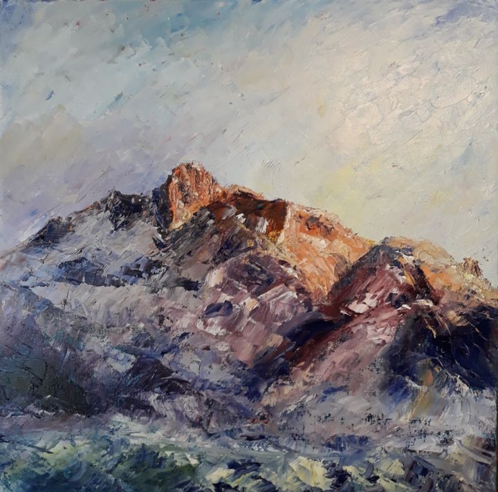 Montagne l'Obiou 绘画, 11.8x11.8 in