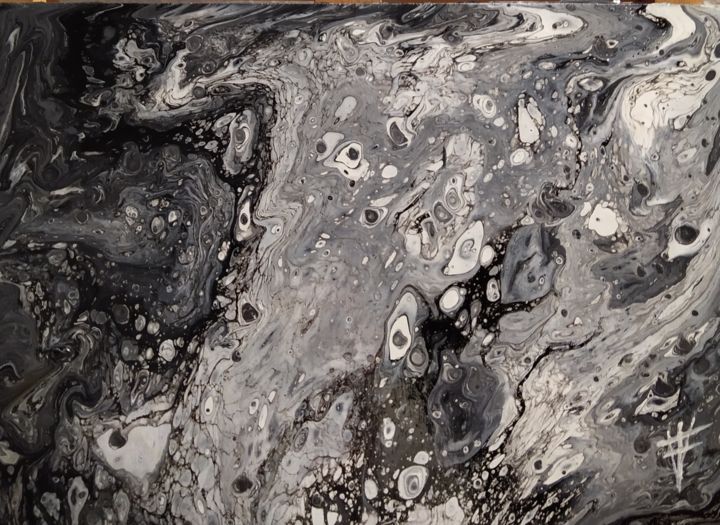 Fases lunares 绘画, 7.1x9.8 in