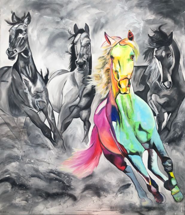 绘画,  55.1x47.2 in 