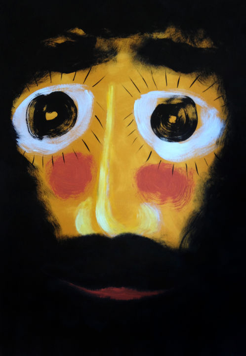 Peinture intitulée "Kingdom of Heaven (…" par Bachi Jincharadze, Œuvre d'art originale, Huile