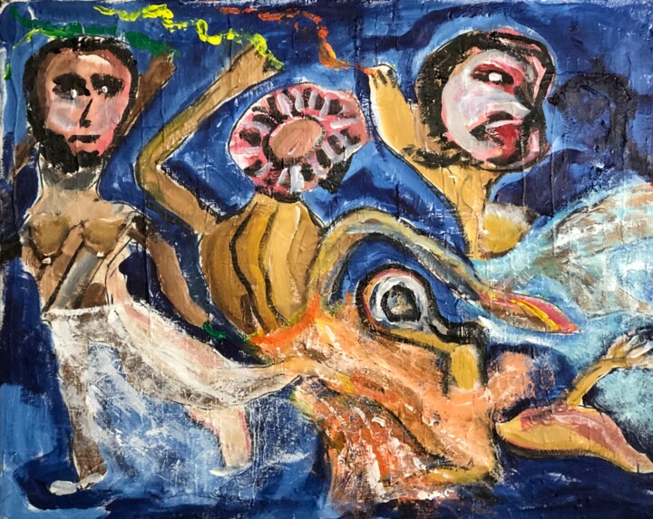 La Danse Macabre 绘画, 16x20 in