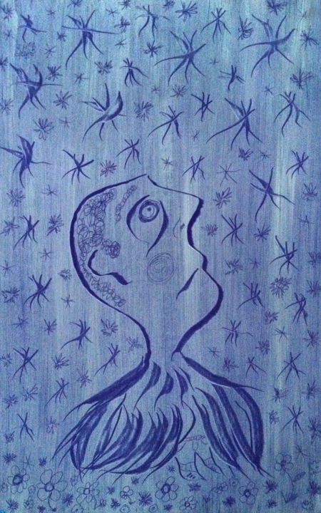 "Daedalus" başlıklı Tablo Bachi Jincharadze tarafından, Orijinal sanat, Petrol