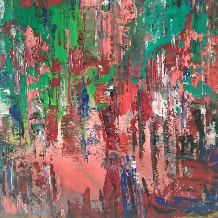 Painting titled "Joy of creating" by Atignas Art, Original Artwork, Oil