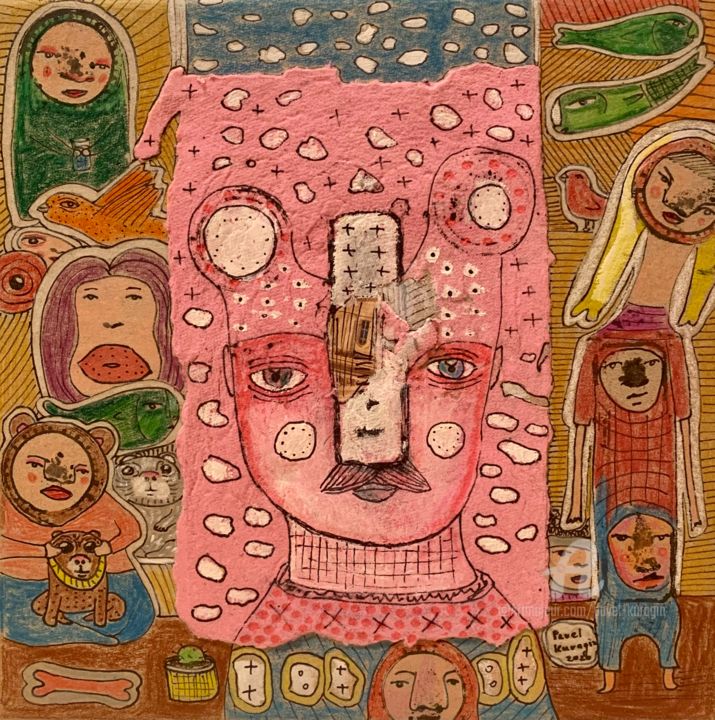 绘画,  7.9x7.9 in 