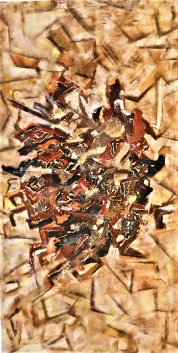 Danse africaine 绘画, 39.4x19.7 in