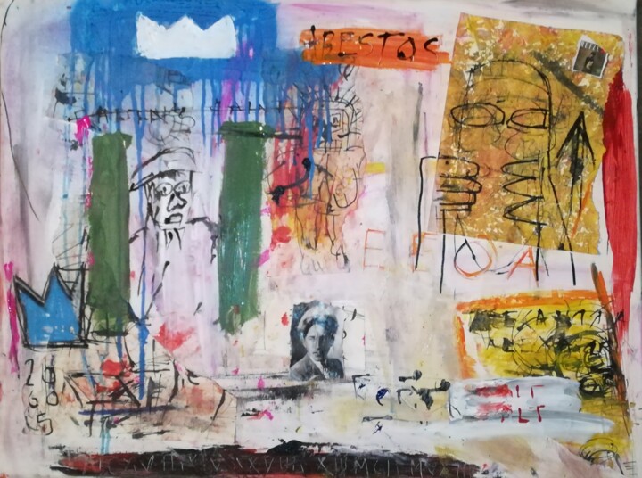 The truth is a lier 绘画, 35.4x45.3 in