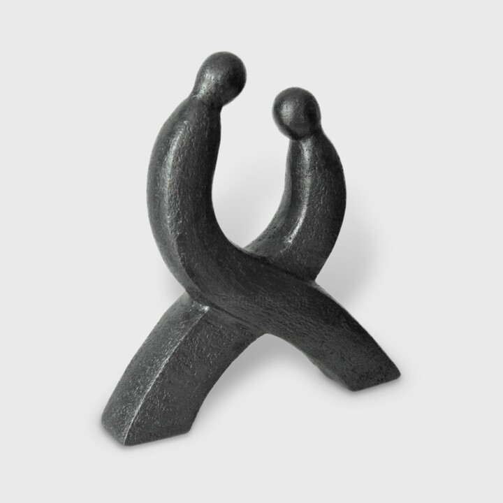 Tête à tête 雕塑, 9.5x7.9 in