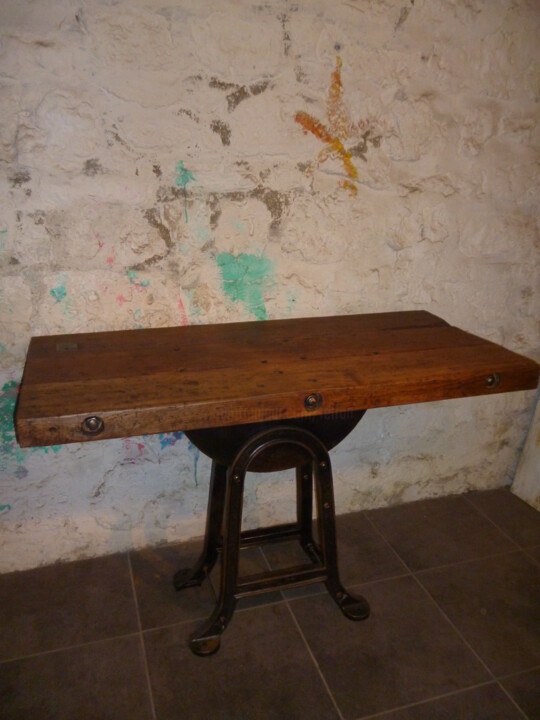 CONSOLE - MEULE A EAU Design, 33.1x51.2 in