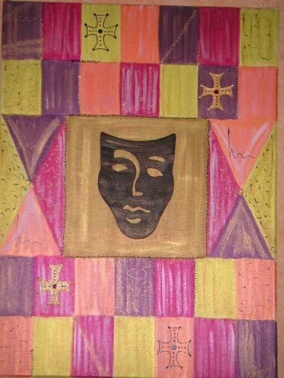 Pintura titulada "Carnaval" por Valeria Dechamps-Ollivier, Obra de arte original, Oleo
