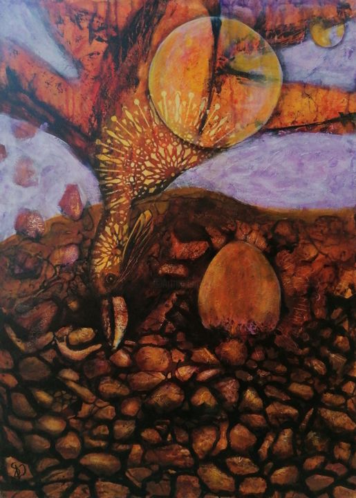 The Way of the Phoenix 绘画, 27.6x19.7 in