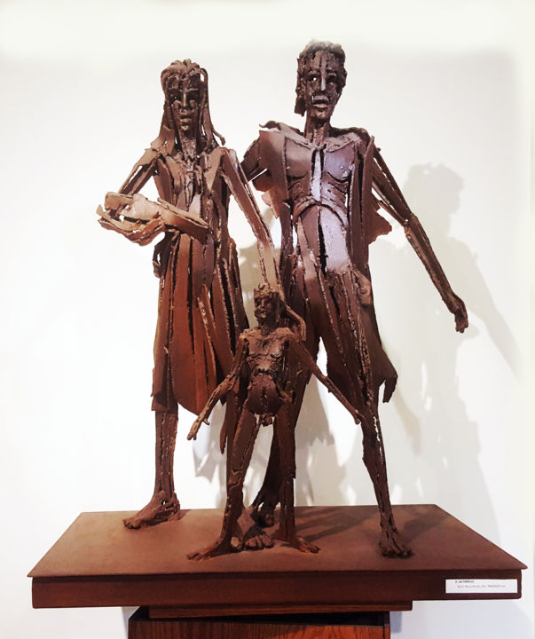 " LA FAMILLE " 雕塑, 37.4x28.7 in