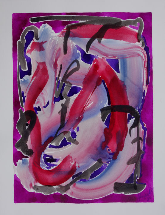 Ohne Titel 84 / 3 绘画, 12.8x9.8 in