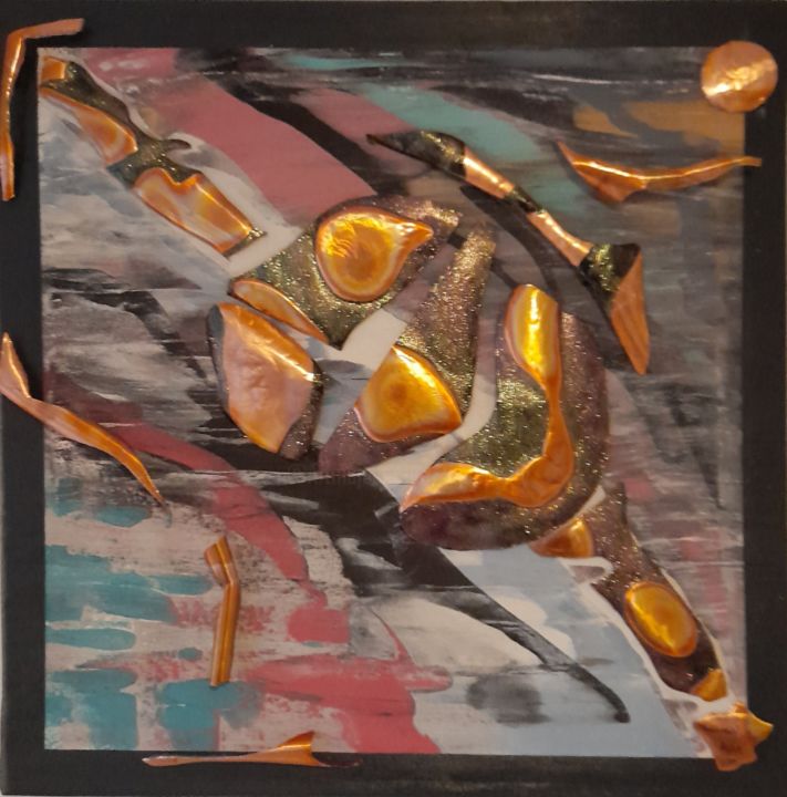 绘画,  32.3x32.3 in 
