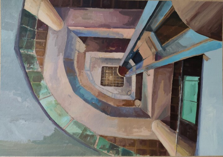 InteriorTop2020_2 绘画, 13.8x19.7 in
