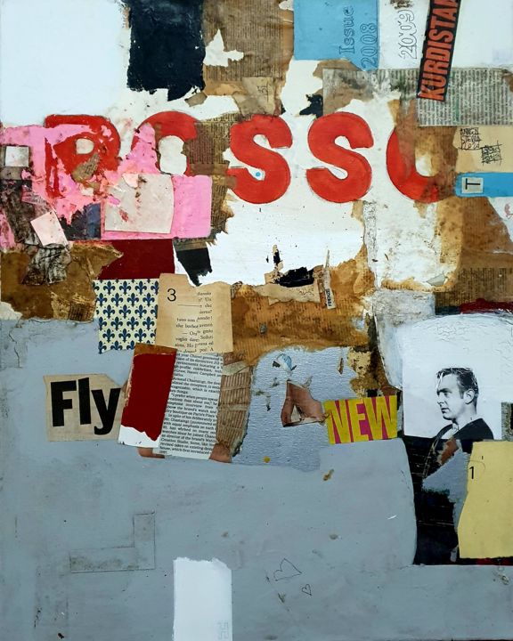 Peinture intitulée "Rosso Fante" par Andrea Sterpa, Œuvre d'art originale, Acrylique