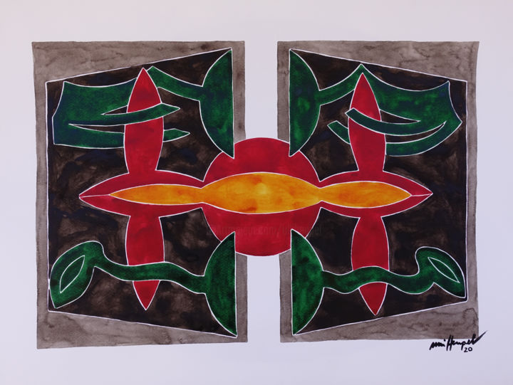 Ohne Titel 87 绘画, 19.7x25.6 in