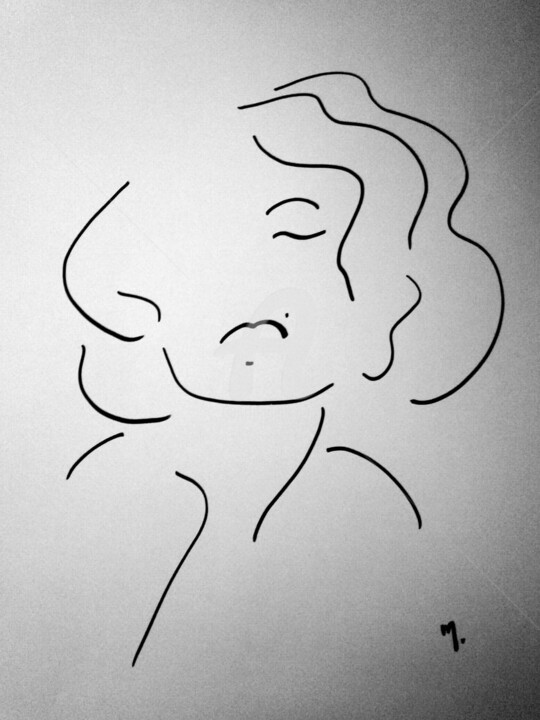 Maryline 图画, 25.6x19.7 in