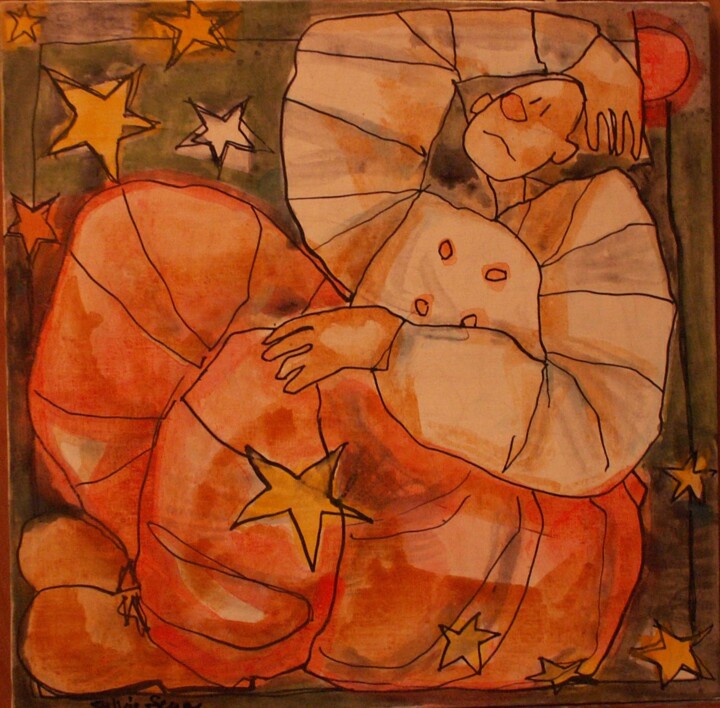 Rosy and John 1 绘画, 19.7x19.7 in