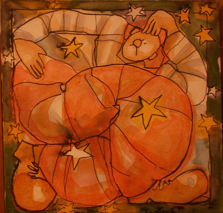 Rosy and John 3 绘画, 19.7x19.7 in