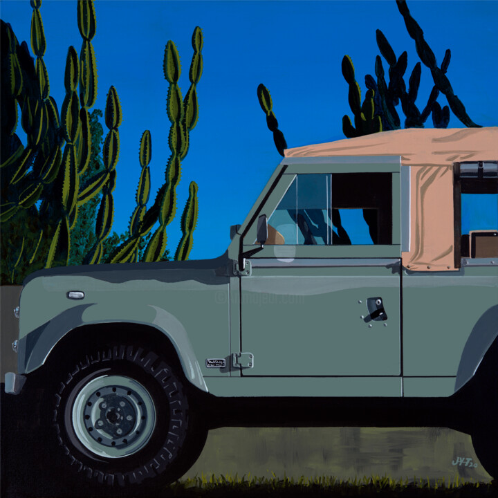 Pintura intitulada "'CoolnVintage" por Jean-Yves Tabourot, Obras de arte originais, Acrílico Montado em Armação em madeira