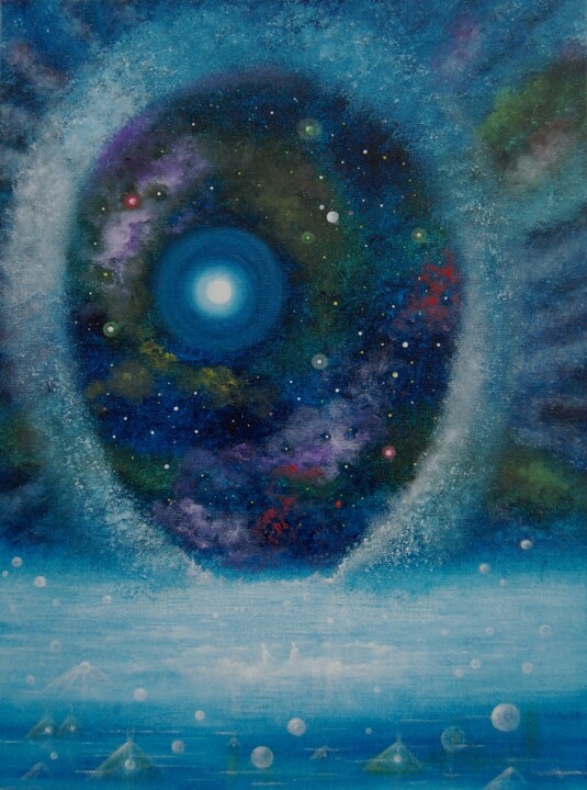 Astral bath 绘画, 15.8x11.8 in