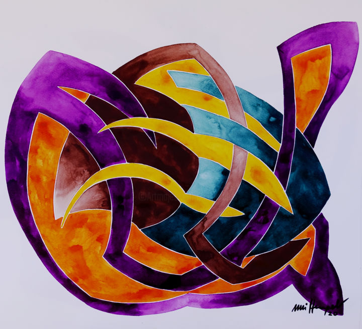 Ohne Titel 90 绘画, 19.7x21.7 in