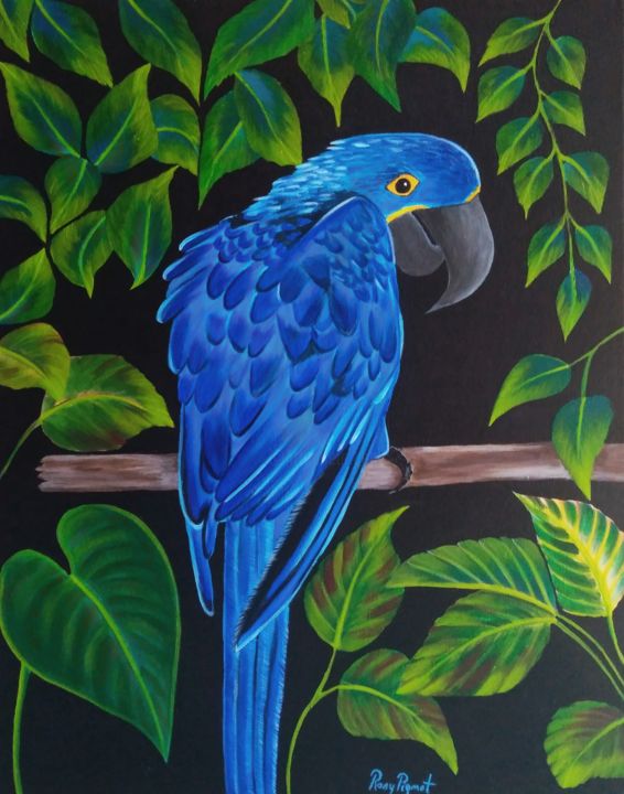 "ARA HYACINTHE" başlıklı Tablo Rosy Pignot tarafından, Orijinal sanat, Akrilik