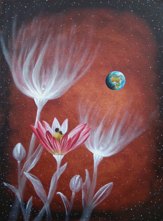 Our private universe 绘画, 15.8x11.8 in