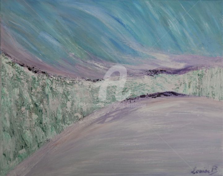 Paysage d'hiver 绘画, 15.8x19.7 in