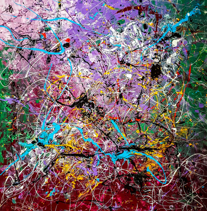 Peinture intitulée "- StrangaJo N-1 - S…" par Retne, Œuvre d'art originale, Émail