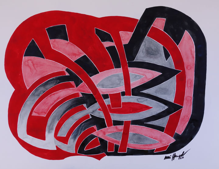 Ohne Titel 93 绘画, 19.7x25.6 in