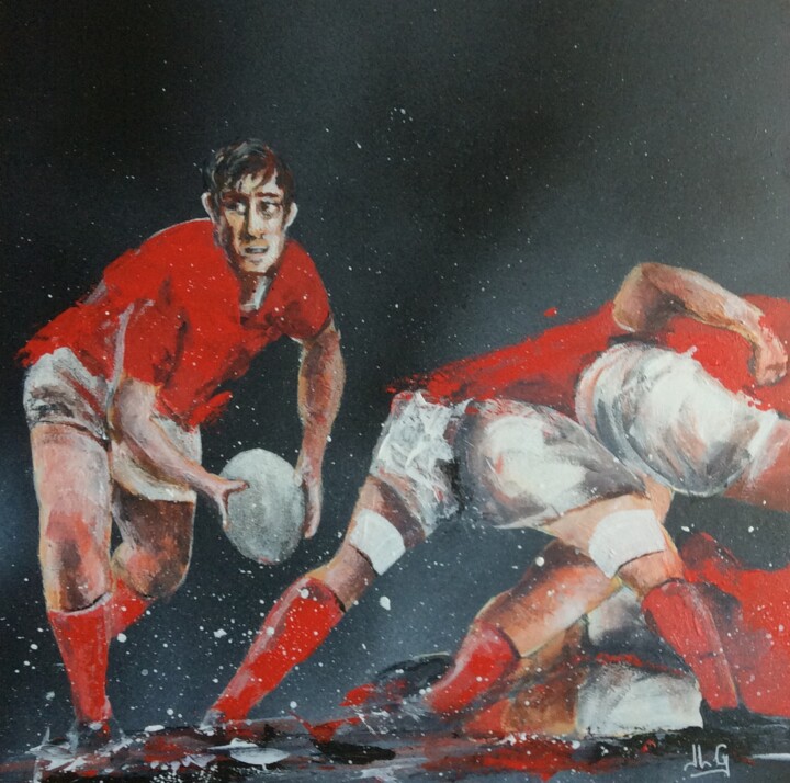 Rugby 37 绘画, 11.8x11.8 in