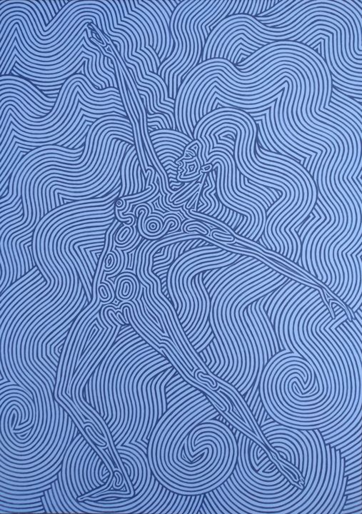 Danzando 0.2 绘画, 27.6x19.7 in