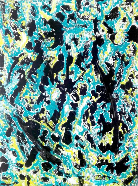 Peinture intitulée "Indécision" par Renaud Angerville-Langlois, Œuvre d'art originale, Acrylique
