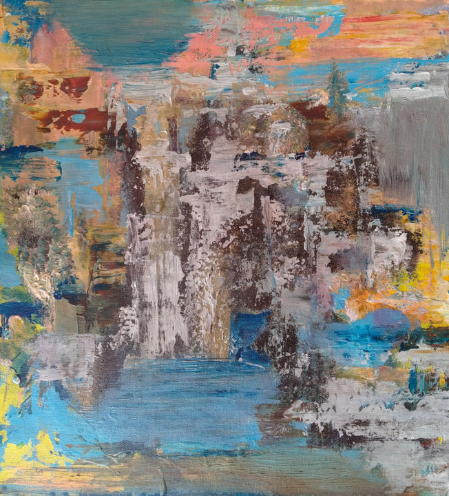 Painting titled "Vista" by Atignas Art, Original Artwork, Acrylic