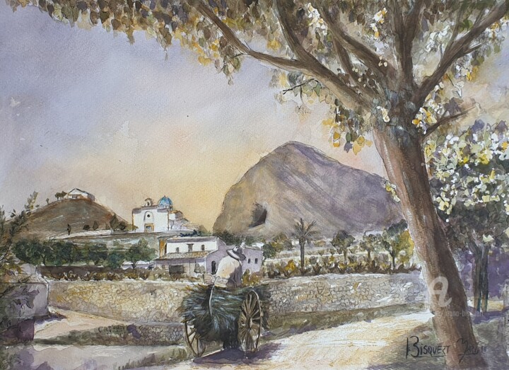 Viaje al pasado 绘画, 19.7x27.6 in