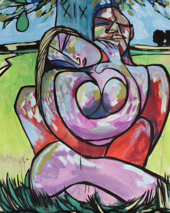 Adam & Eve 绘画, 52x42 in