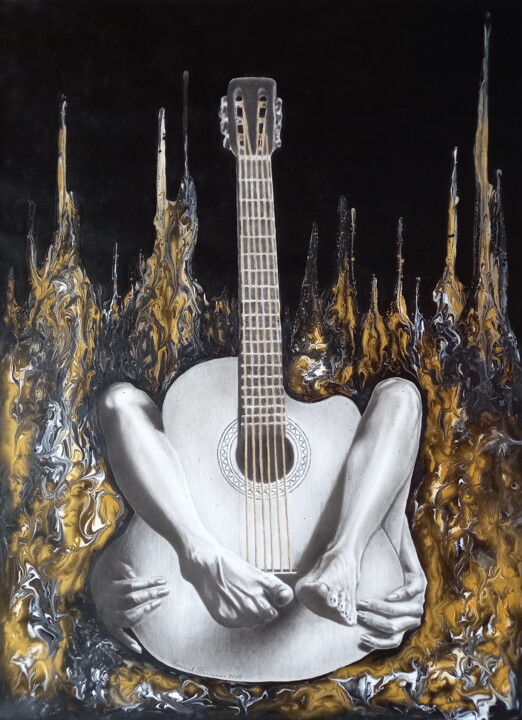 Strings of the soul 绘画, 39.4x27.6 in