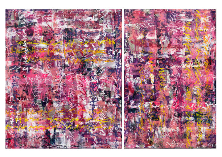 Malerei mit dem Titel "Female Complexity" von Andreas Angleitner, Original-Kunstwerk, Acryl