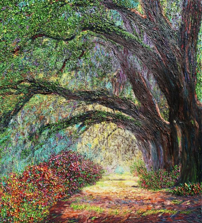 A Summer’s Trail Painting, 60x54 in
