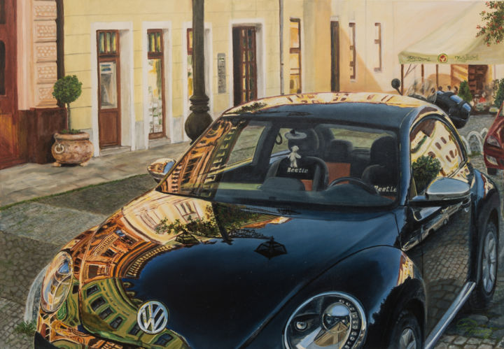 Smile of the Main Square 绘画, 27.6x39.4 in